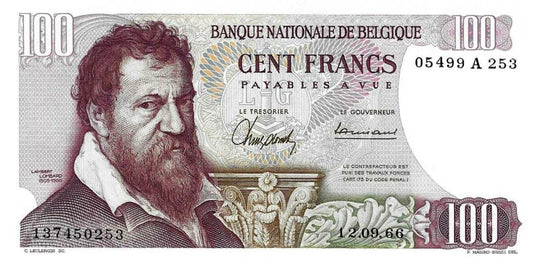 Belgica - 100 Francos 1966 (# 134)