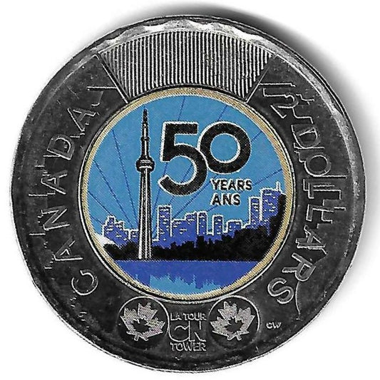 Canada - 2 Dolares 2026 (Km#..) 50º Anivº Torre CN