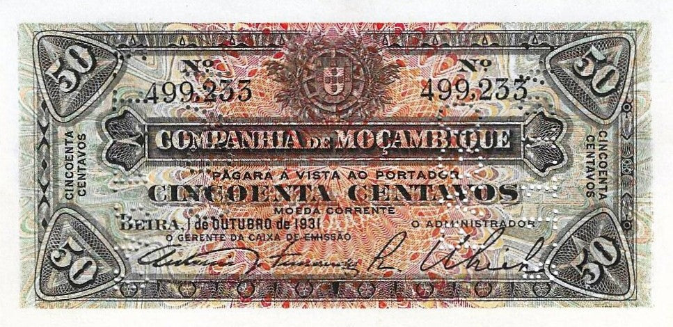 Moçambique - 50 Centavos 1931 (#R26)