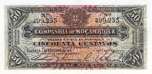 Moçambique - 50 Centavos 1931 (#R26)