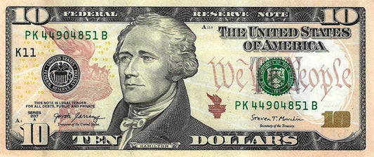 USA - 10 Dolares 2017a (# 545A)