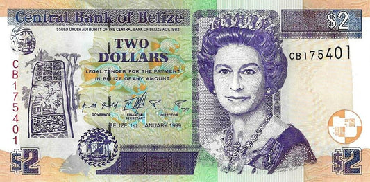 Belize - 2 Dolares 1999 (# 60a)