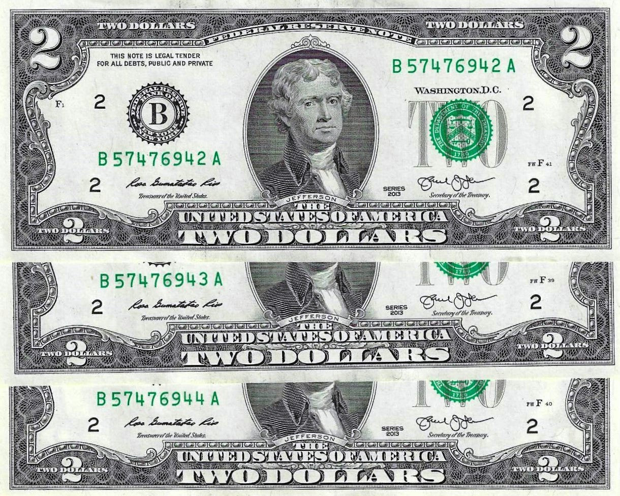 USA - 2 Dolares 2013 (# 538b)  Nova Iorque