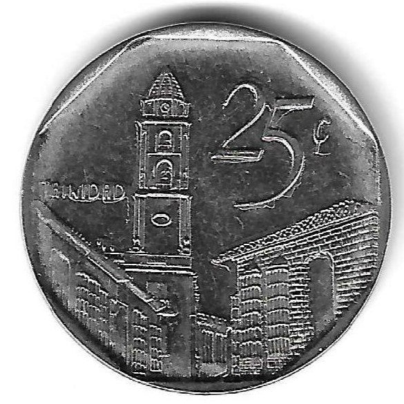 Cuba - 25 Centavos 2007 (Km# 577)