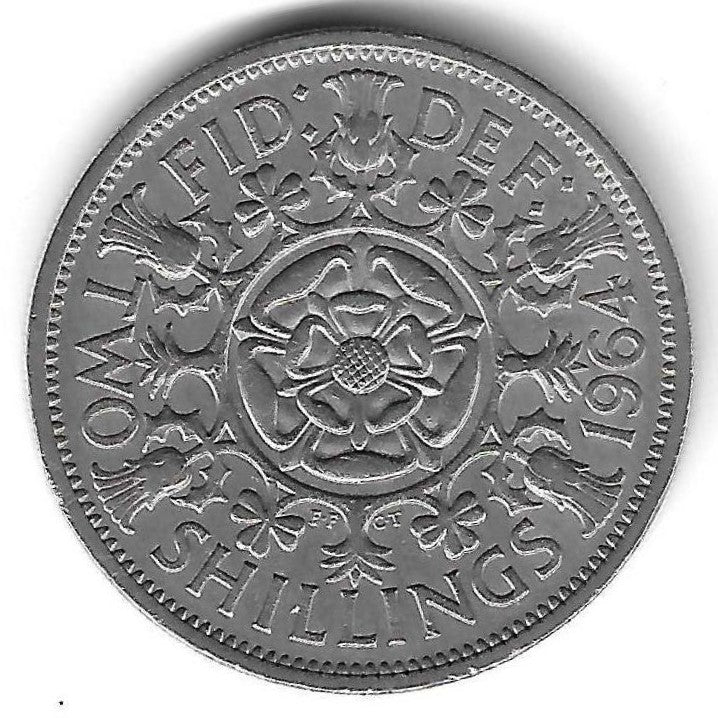 Inglaterra - 2 Shillings 1964 (Km# 906)