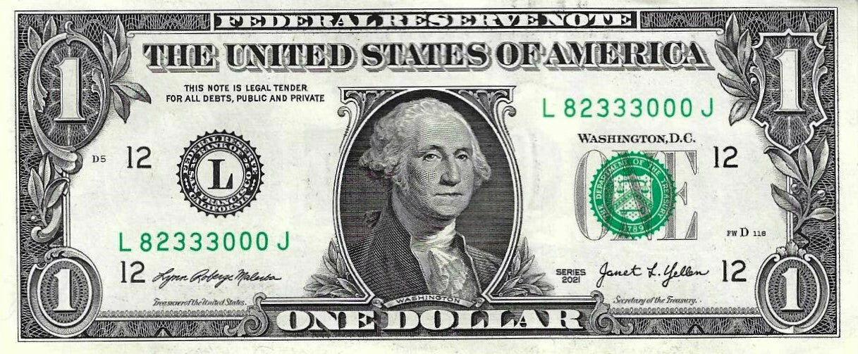 USA - 1 Dolar 2021 (# 549l) San Francisco