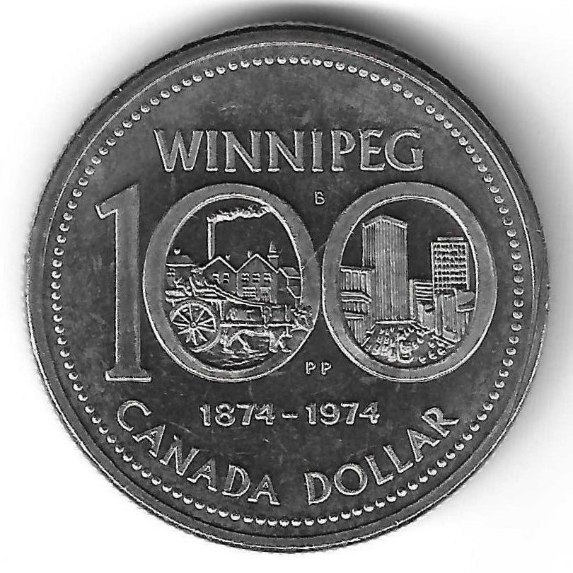 Canadá - 1 Dolar 1974 (Km# 88) Winnipeg