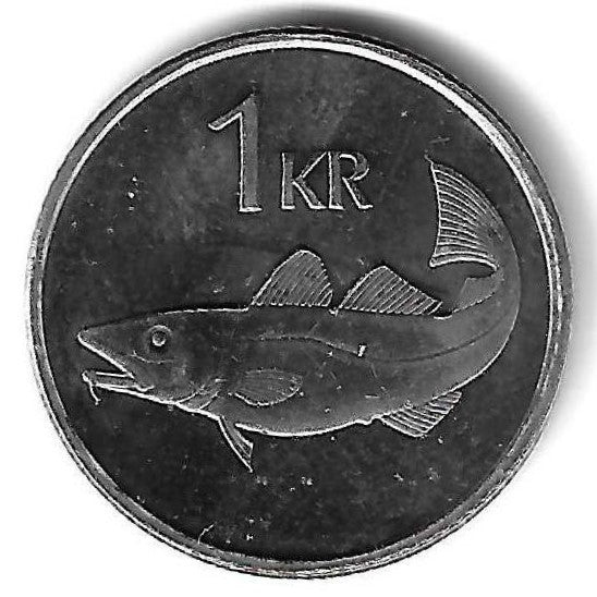 Islandia - 1 Krona 1999 (Km# 27a)