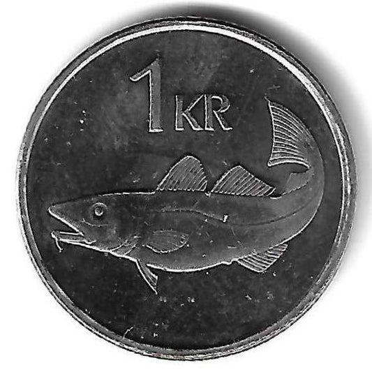 Islandia - 1 Krona 1999 (Km# 27a)