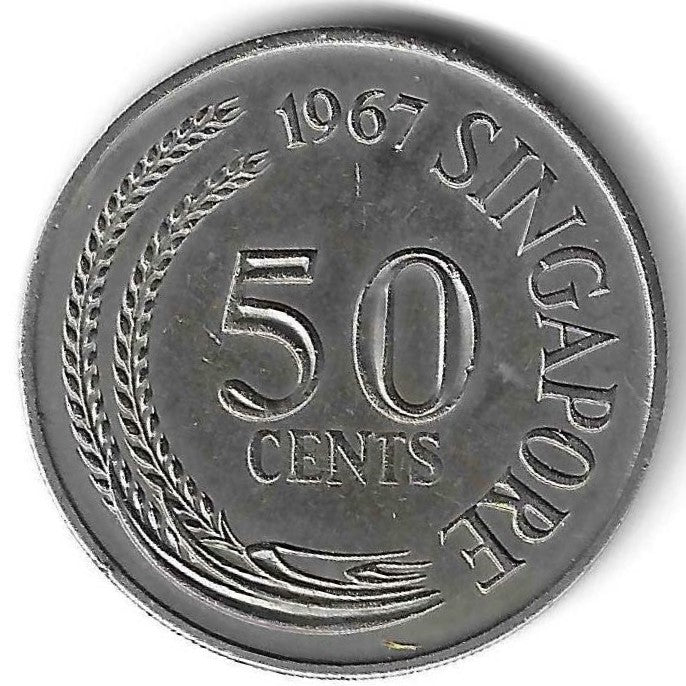 Singapura - 50 Centimos 1967 (Km# 5)