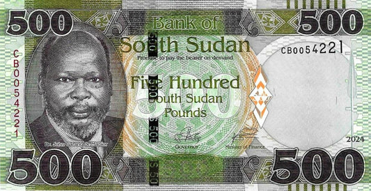 Sul Sudão - 500 Dolares 2024 (# 20a)