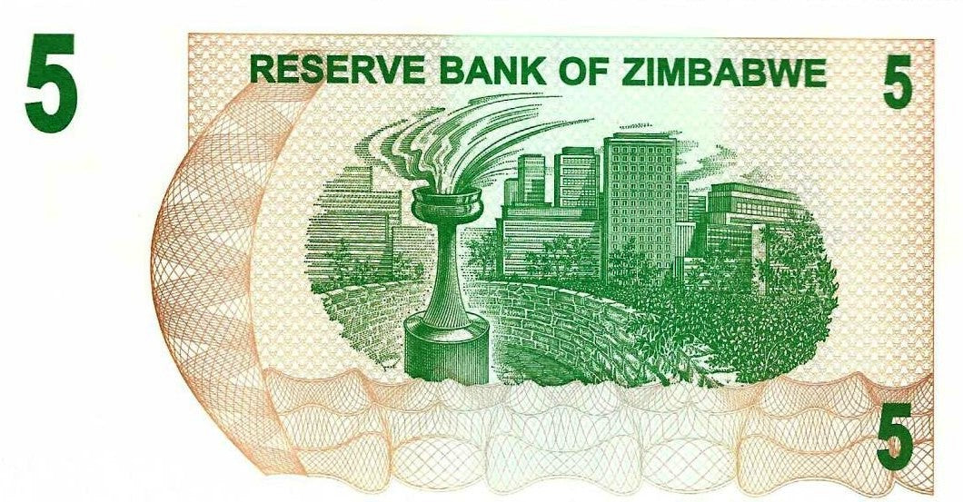 Zimbabwe - 5 Dolares 2006 (# 38)