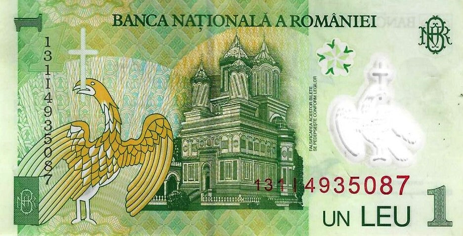 Roménia - 1 Leu 2013 (# 117h)
