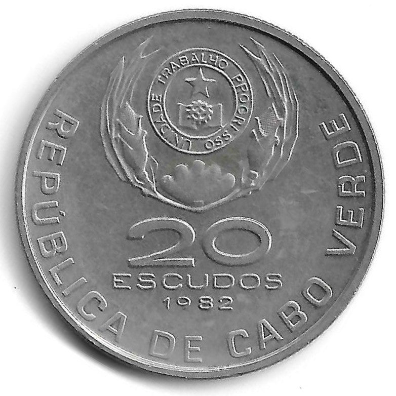 Cabo Verde - 20$00 1982 (Km# 20) Domingos Ramos