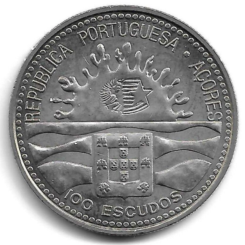 Portugal - 100$00 1995 (Km# 680) 1º Centenario Aut. Açores