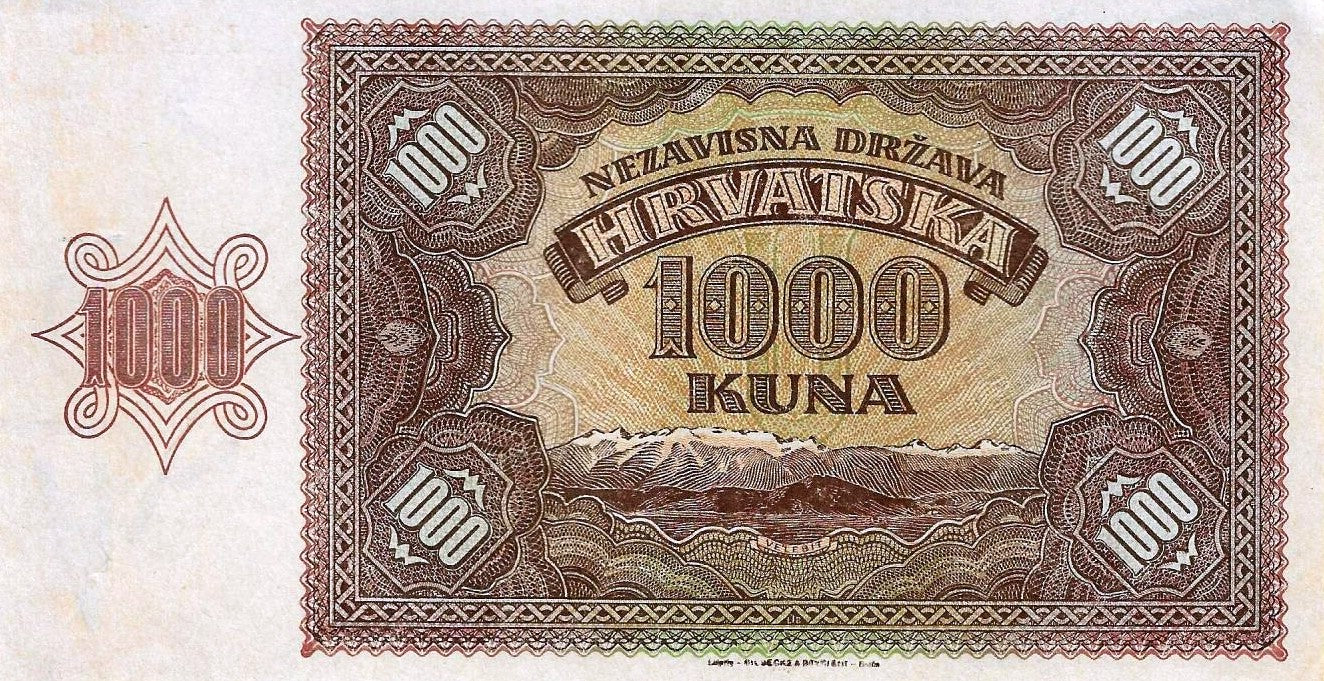 Croacia - 1000 Kuna 1941 (# 4)