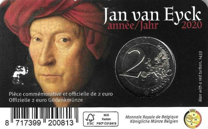 Belgica - 2 Euro 2020 (Km# ..) Jan Van Eyckj