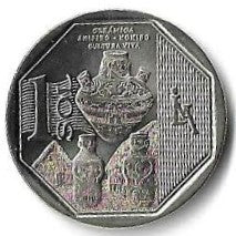 Peru - 1 Sol 2016 (Km# 397) Ceramica Shipibo Konibo