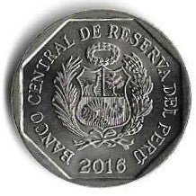 Peru - 1 Sol 2016 (Km# 397) Ceramica Shipibo Konibo