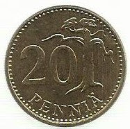 Finlandia - 20 Pennia 1983 (Km# 47)