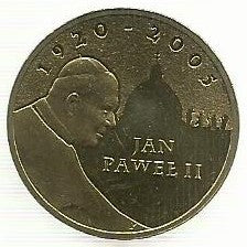 Polonia - 2 Zlote 2005 (Km# 525) João Paulo II