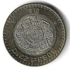Mexico - 10 Pesos 2012 (Km# 616)