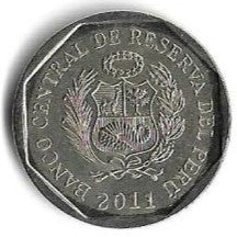 Peru - 1 Novo Sol 2011 (Km# 346) Mosteiro Santa Catalina