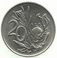 Africa Sul - 20 Centimos 1976 (Km# 86)  Jacobus J. Fouché