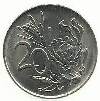 Africa-Sul - 20 Centimos 1982 (Km# 113) Balthazar J. Vorster