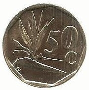 Africa Sul - 50 Centimos 1994 (Km# 137)
