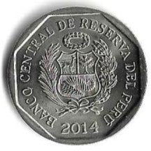Peru - 1 Novo Sol 2014 (Km# 380) Huaca de la Luna