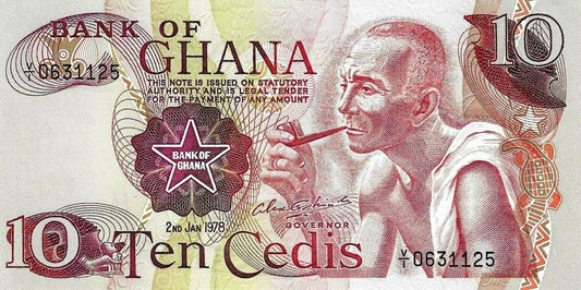 Gana - 10 Cedis 1978 (# 16f)