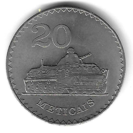 Moçambique - 20 Meticais 1980 (Km# 103)