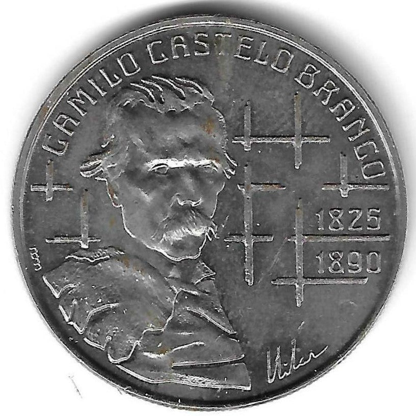 Portugal - 100$00 1990 (Km# 655 ) Camilo Castelo Branco