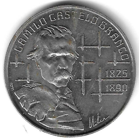 Portugal - 100$00 1990 (Km# 655 ) Camilo Castelo Branco