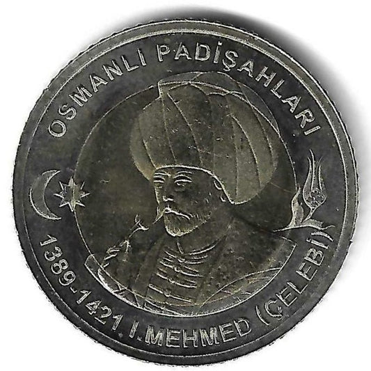 Turquia - 1 Lira 2024 (Km# ..) Mehmed I