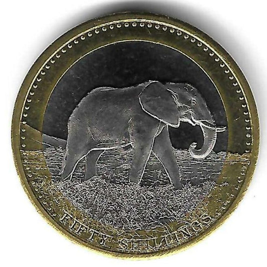 Somalia - 50 Shillings 2013 (Km# 250) Elefante