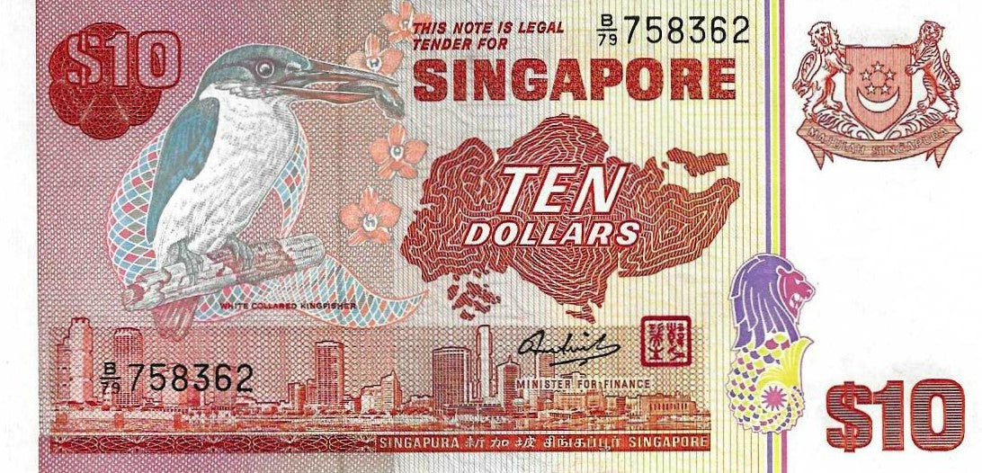 Singapura - 10 Dolares 1976 (11b)