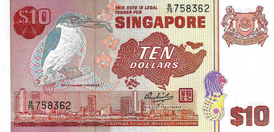 Singapura - 10 Dolares 1976 (11b)