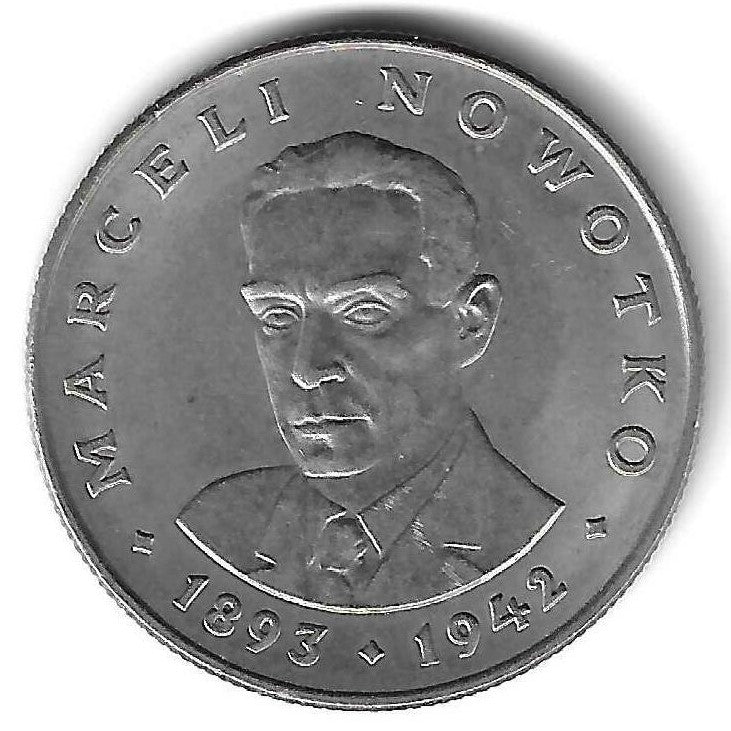 Polonia - 20 Zlotych 1974 (Km# 69) Marceli Nowotko