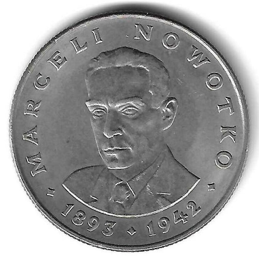 Polonia - 20 Zlotych 1974 (Km# 69) Marceli Nowotko