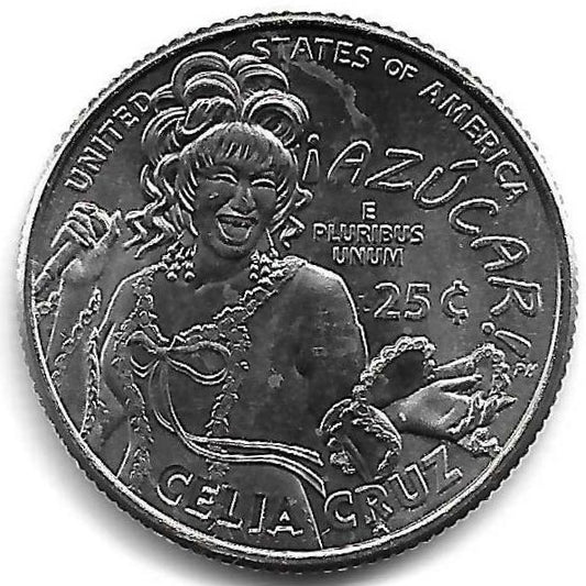 USA - 25 Cents 2024 (Km# 788) Celia Cruz
