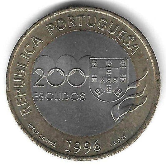 Portugal - 200$00 1996 (Km# 687) Atlanta