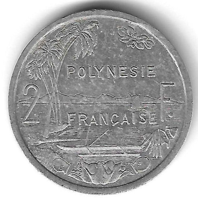 Polinésia Francesa - 2 Francos 1986 (Km# 10)