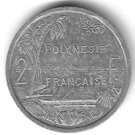 Polinésia Francesa - 2 Francos 1986 (Km# 10)