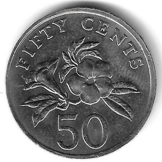 Singapura - 50 Centimos 1997 (Km# 102)
