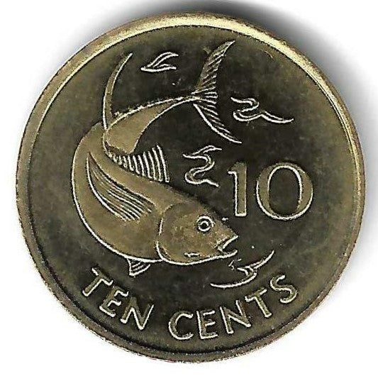 Seychelles - 10 Centimos 2007 (Km# 48a)