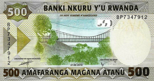 Ruanda - 500 Francos 2019 (# 42)