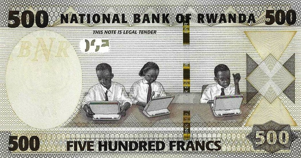 Ruanda - 500 Francos 2019 (# 42)
