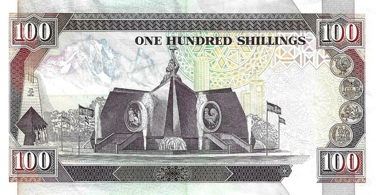 Quenia - 100 Shillings 1990 (# 27b)